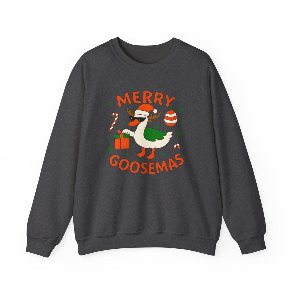 Merry Goosemas Sweatshirt - Cozy Holiday Crewneck, Christmas Gifts, Funny Sweatshirt, Unisex Casual Wear, Winter Fashion