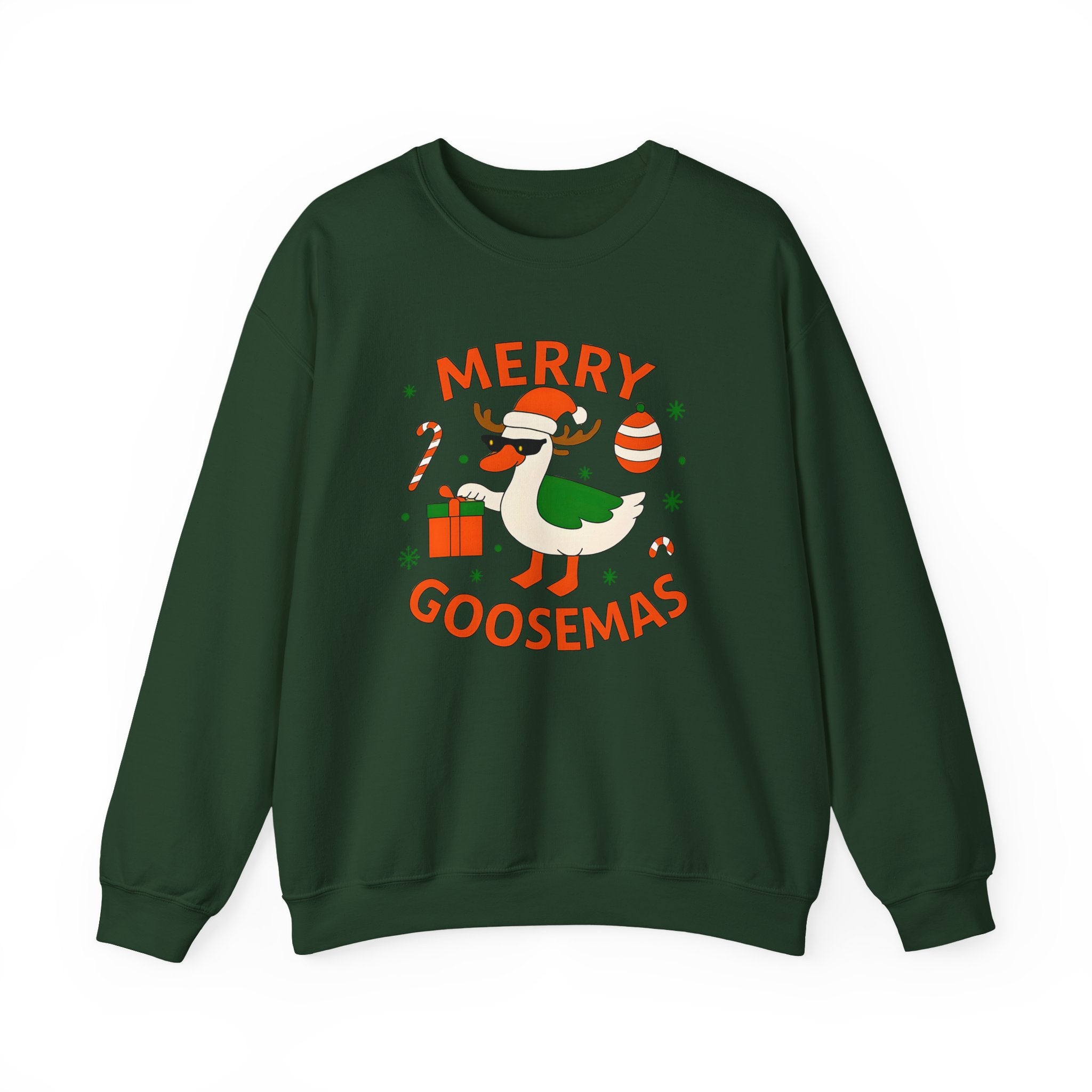 Merry Goosemas Sweatshirt - Cozy Holiday Crewneck, Christmas Gifts, Funny Sweatshirt, Unisex Casual Wear, Winter Fashion
