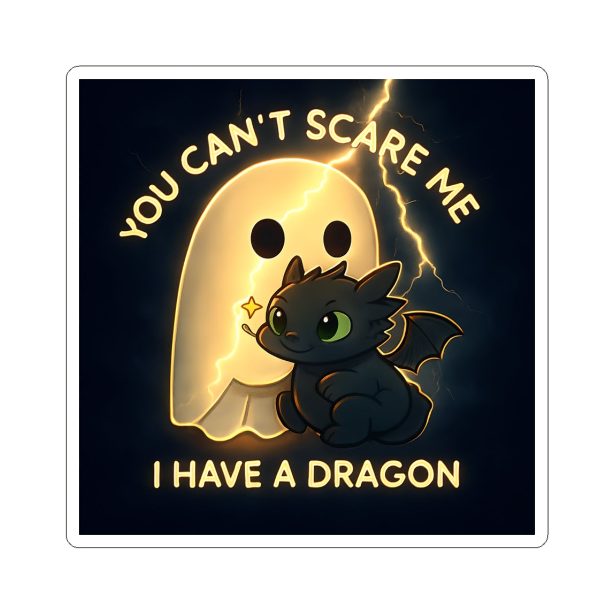 Cute Dragon Kiss-Cut Stickers | Fun Decor, Laptop Stickers, Halloween Gifts, Kids Room Decor, Whimsical Art