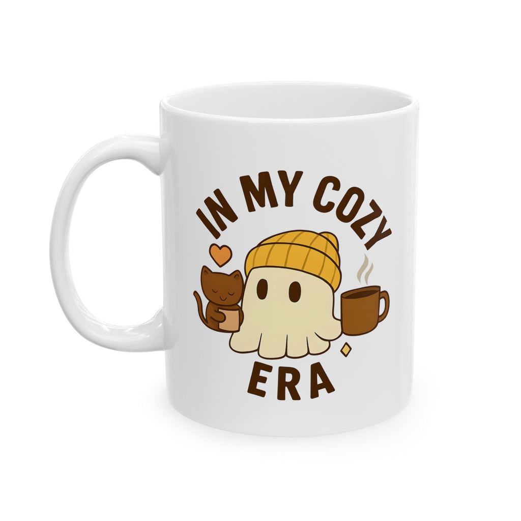 Cozy Ghost Ceramic Mug - In My Cozy Era (11oz, 15oz)