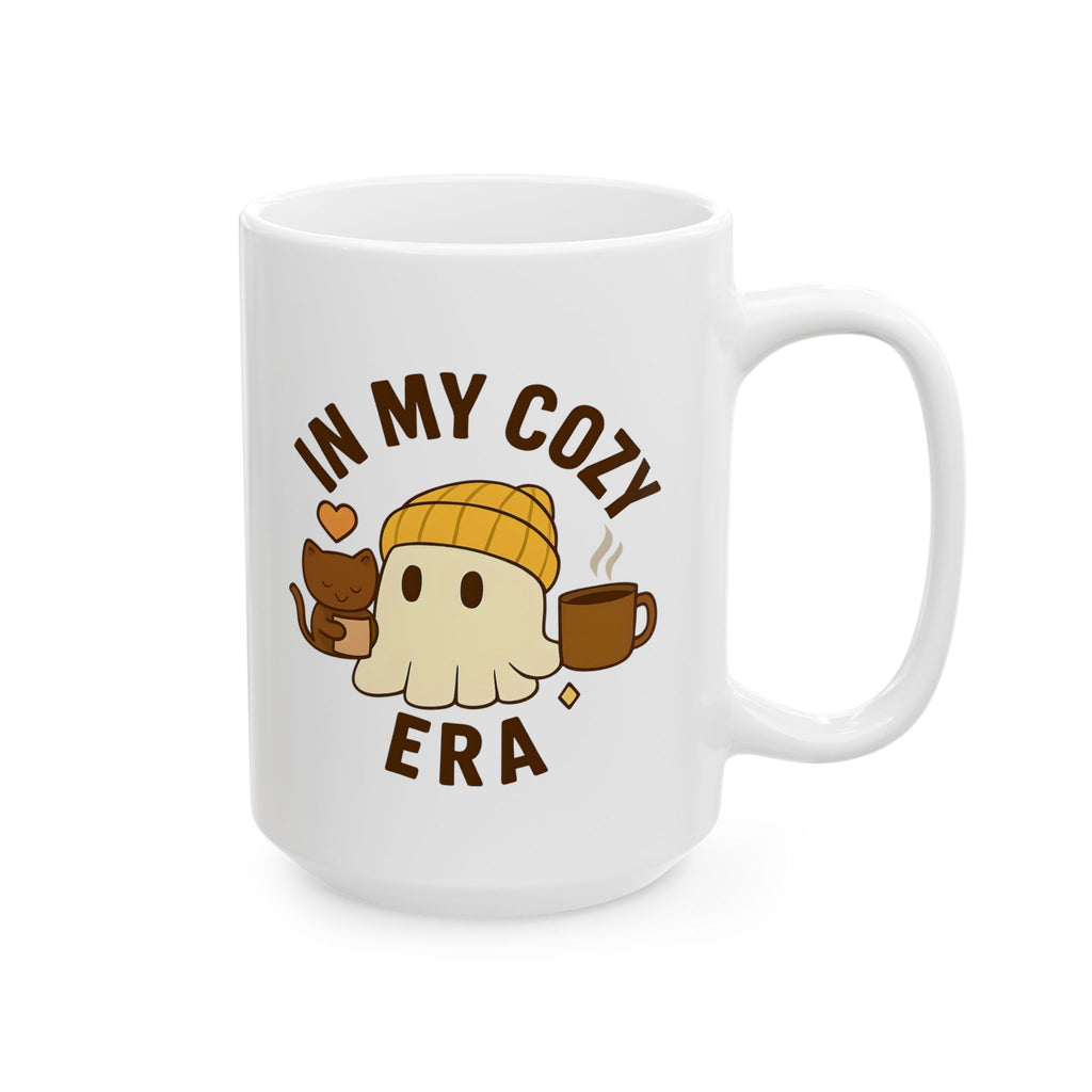 Cozy Ghost Ceramic Mug - In My Cozy Era (11oz, 15oz)