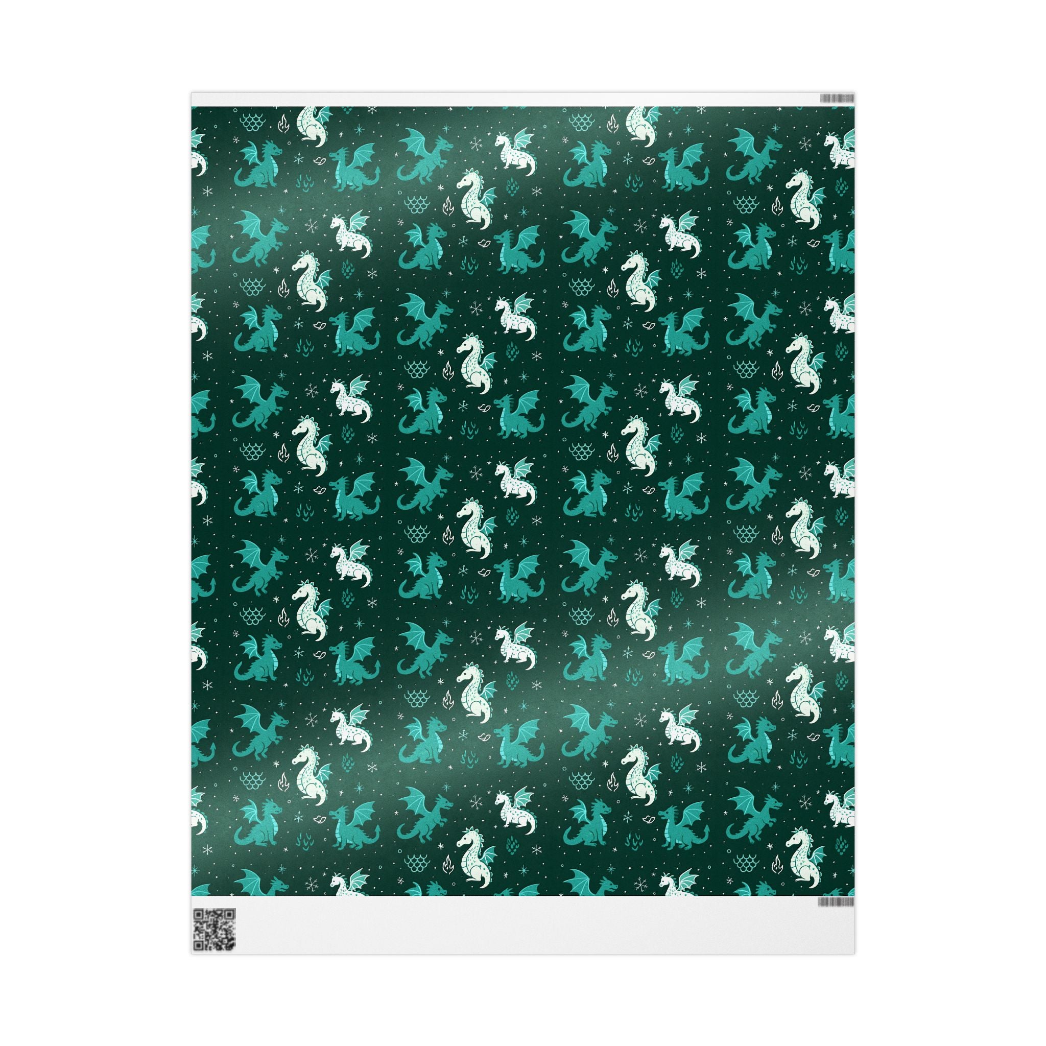 Christmas Wrapping Papers - Dragon Themed