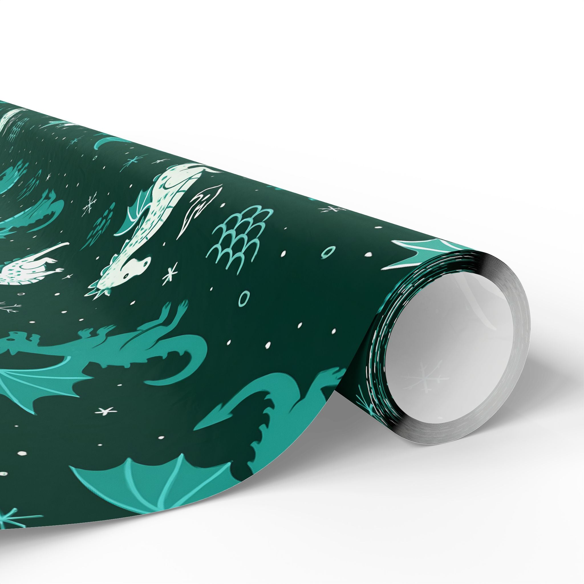 Christmas Wrapping Papers - Dragon Themed