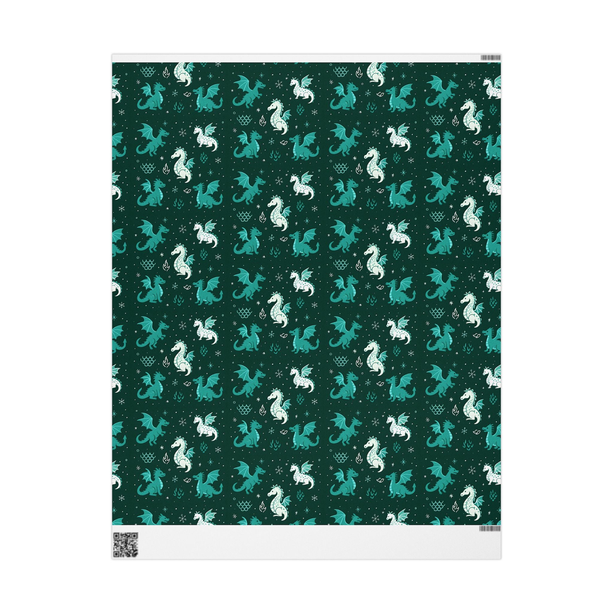 Christmas Wrapping Papers - Dragon Themed