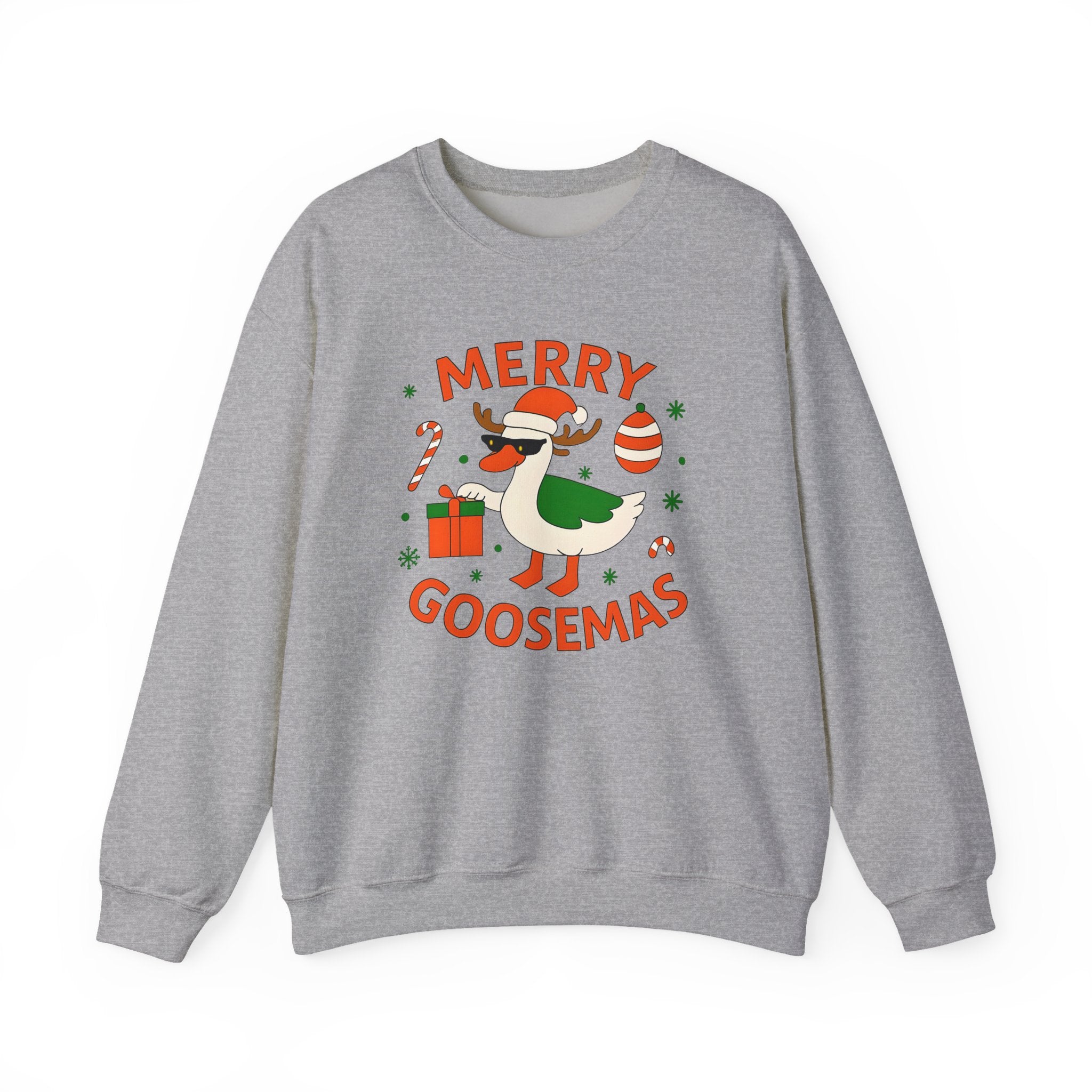 Merry Goosemas Sweatshirt - Cozy Holiday Crewneck, Christmas Gifts, Funny Sweatshirt, Unisex Casual Wear, Winter Fashion
