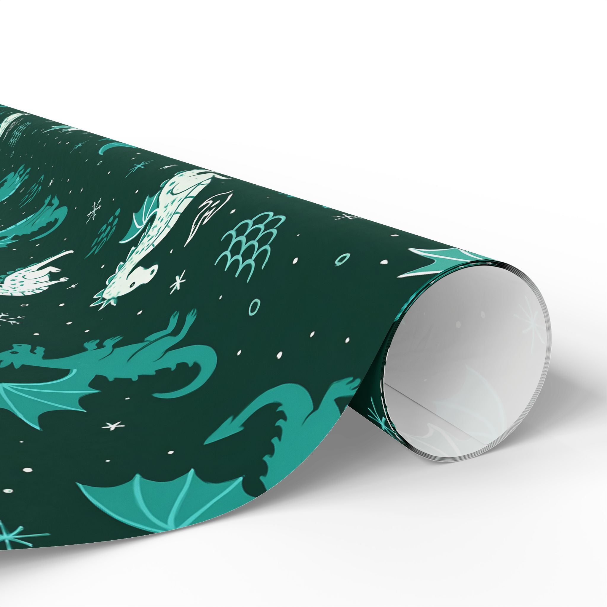 Christmas Wrapping Papers - Dragon Themed