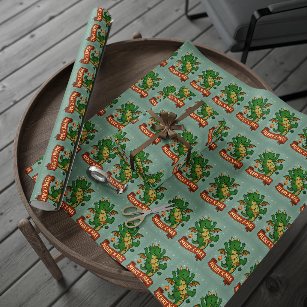 Holiday Dragon Wrapping Papers