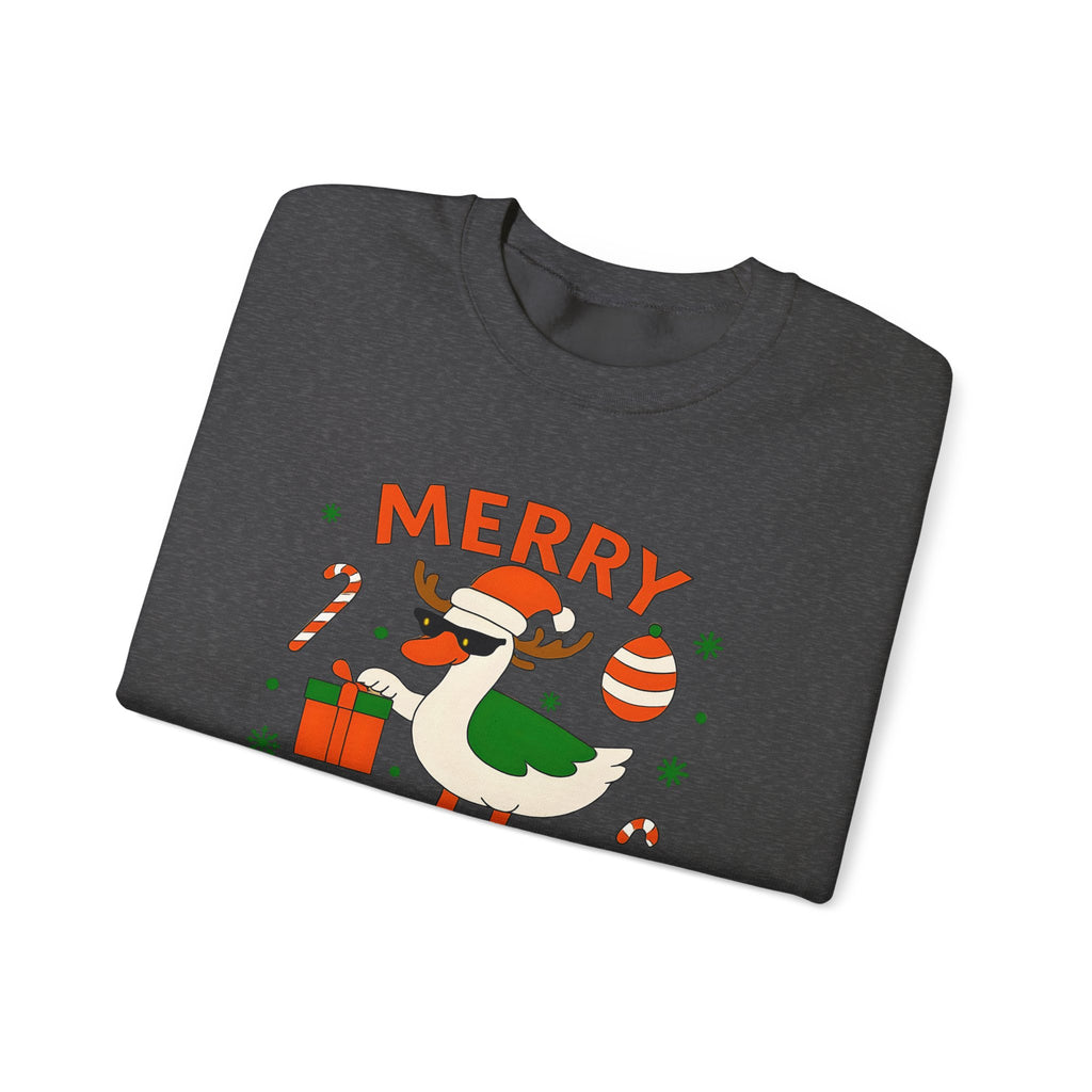 Merry Goosemas Sweatshirt - Cozy Holiday Crewneck, Christmas Gifts, Funny Sweatshirt, Unisex Casual Wear, Winter Fashion