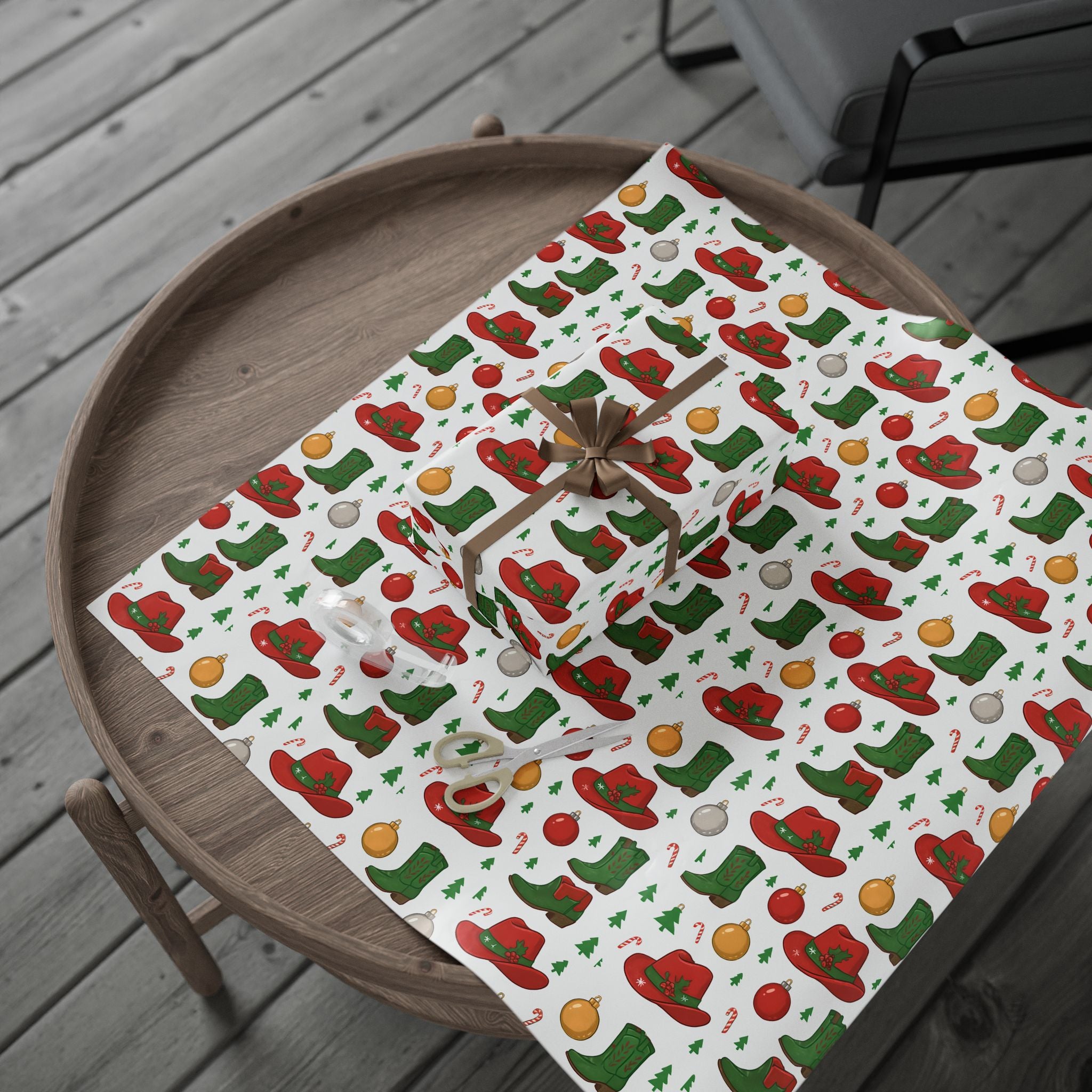 Festive Wrapping Paper for Holiday Gifting, Christmas Gift Wrap, Eco-friendly Wrap, Seasonal Decor, Party Supplies