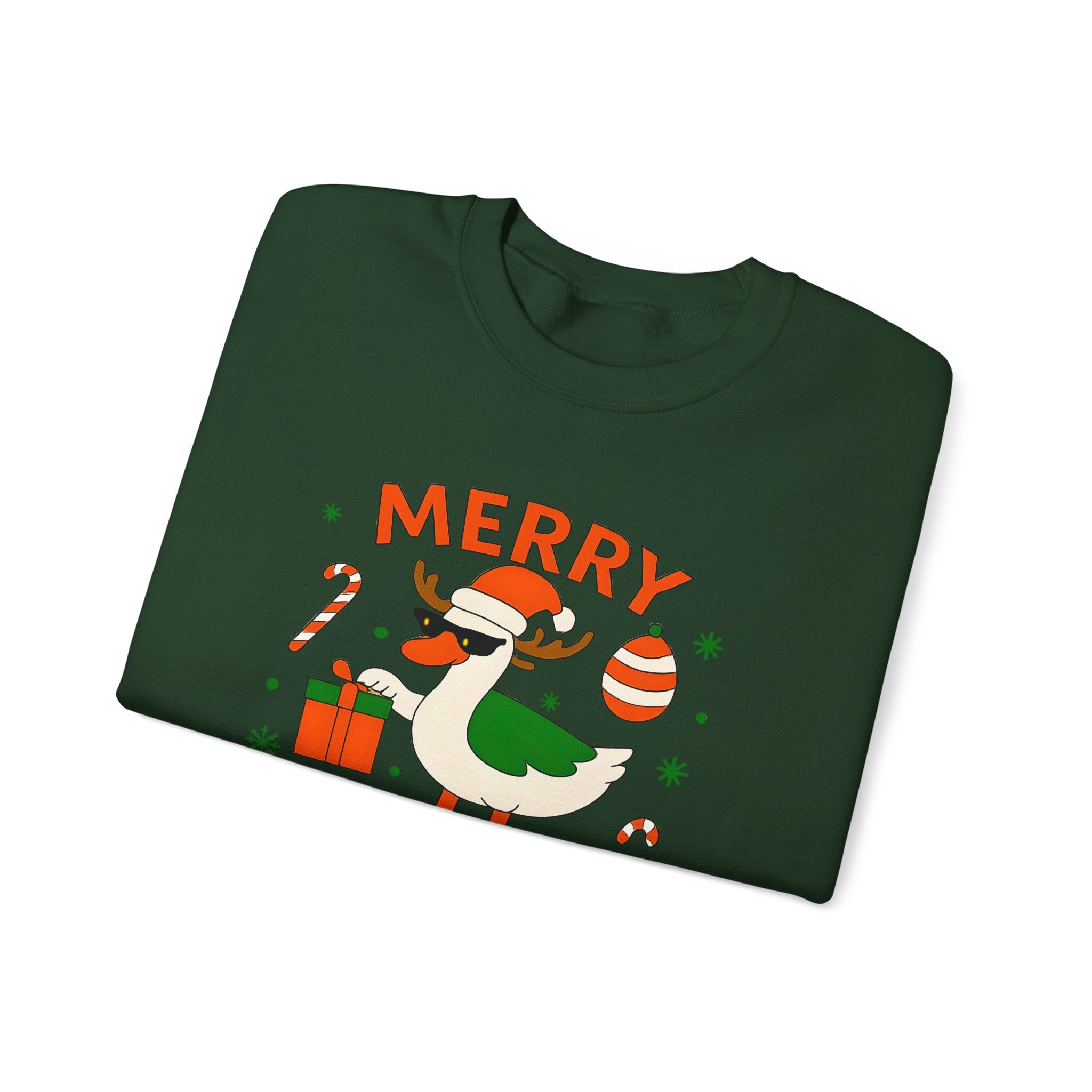 Merry Goosemas Sweatshirt - Cozy Holiday Crewneck, Christmas Gifts, Funny Sweatshirt, Unisex Casual Wear, Winter Fashion