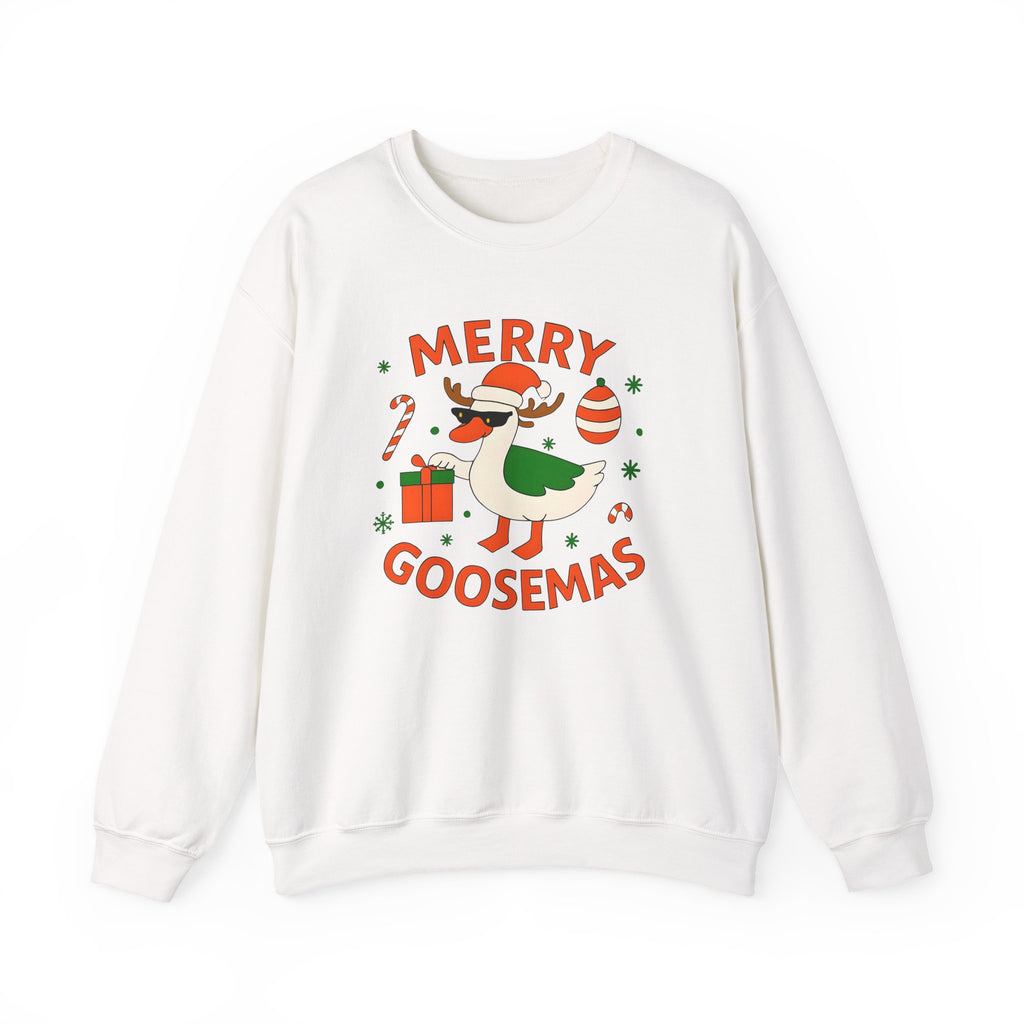 Merry Goosemas Sweatshirt - Cozy Holiday Crewneck, Christmas Gifts, Funny Sweatshirt, Unisex Casual Wear, Winter Fashion