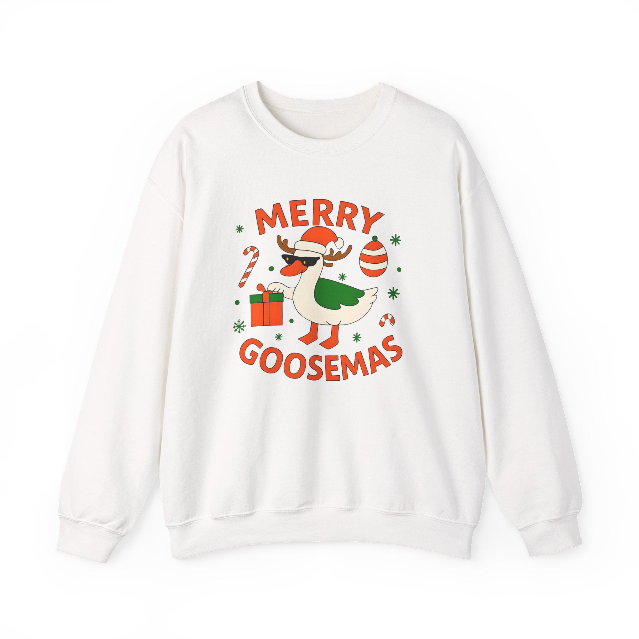 Merry Goosemas Sweatshirt - Cozy Holiday Crewneck, Christmas Gifts, Funny Sweatshirt, Unisex Casual Wear, Winter Fashion