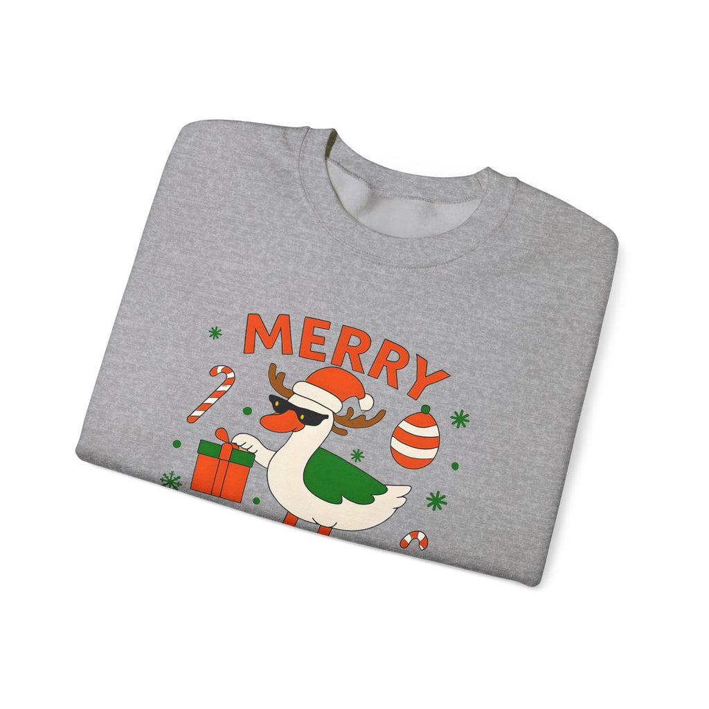 Merry Goosemas Sweatshirt - Cozy Holiday Crewneck, Christmas Gifts, Funny Sweatshirt, Unisex Casual Wear, Winter Fashion
