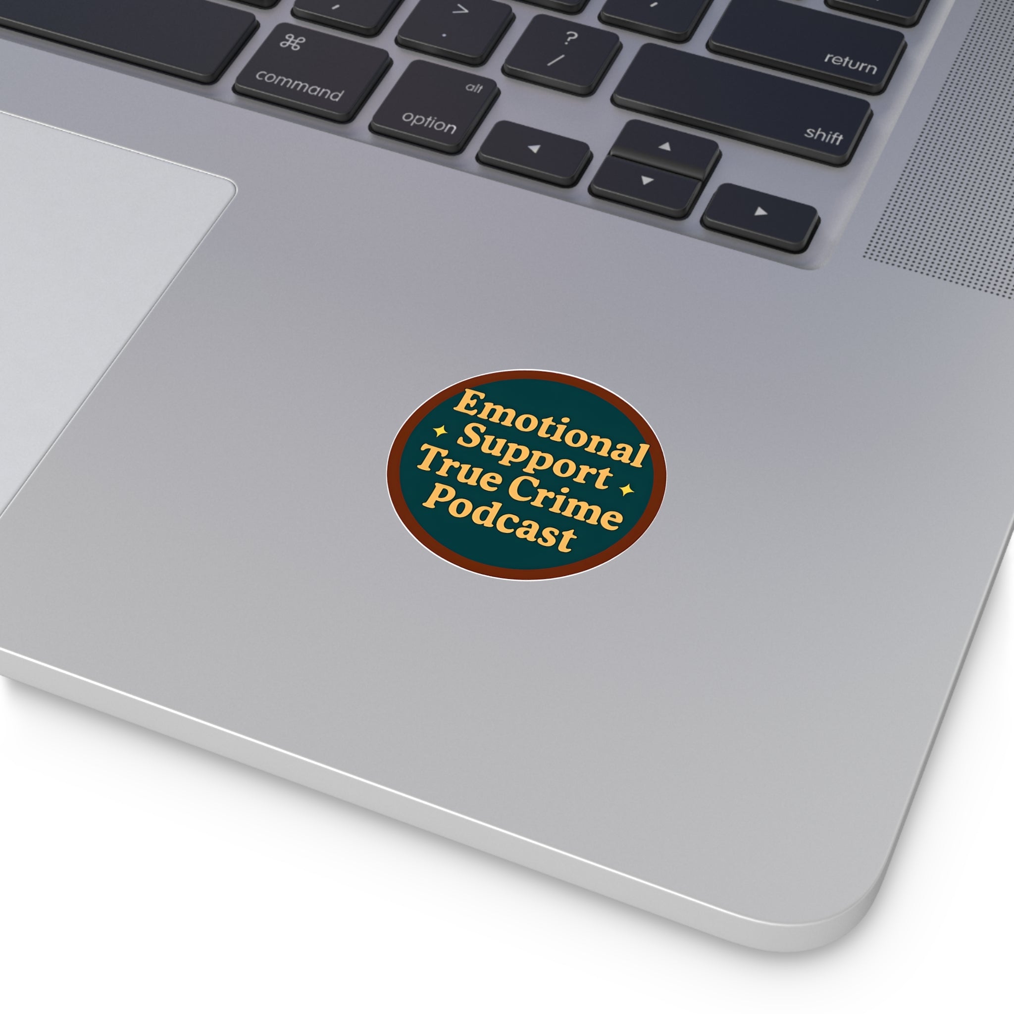 Emotional Support True Crime Podcast Stickers, Vintage Vinyl Decals, True Crime Lover Gifts, Podcast Merchandise, Fun Vinyl Labels