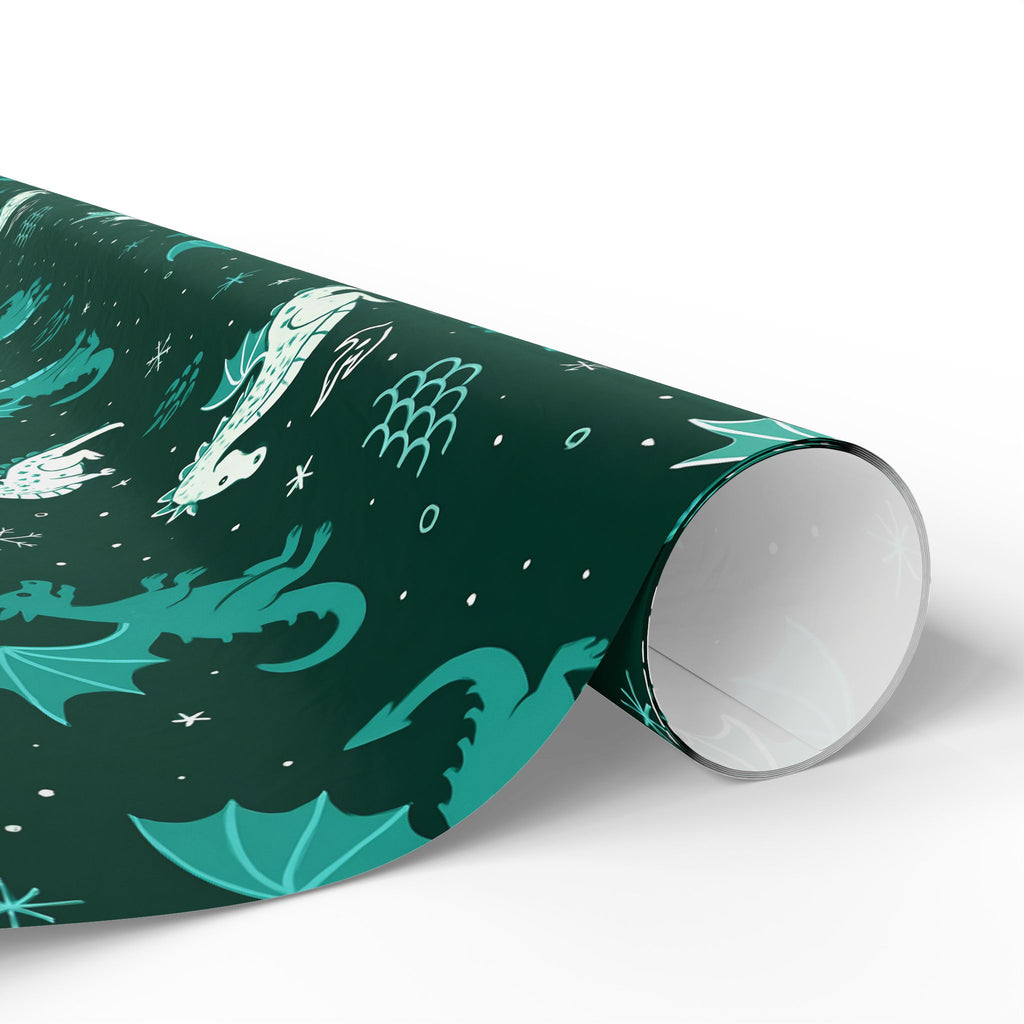 Christmas Wrapping Papers - Dragon Themed