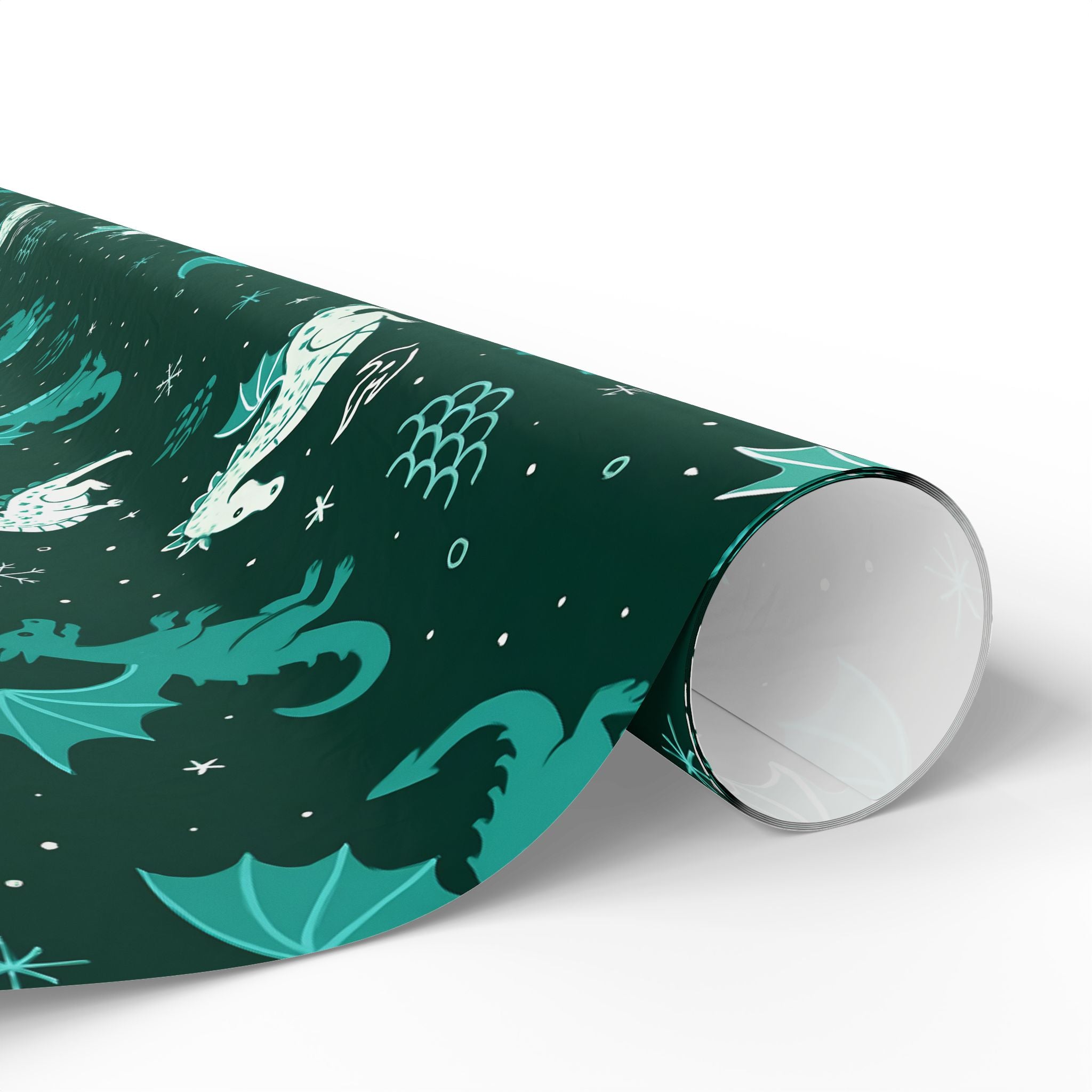 Christmas Wrapping Papers - Dragon Themed