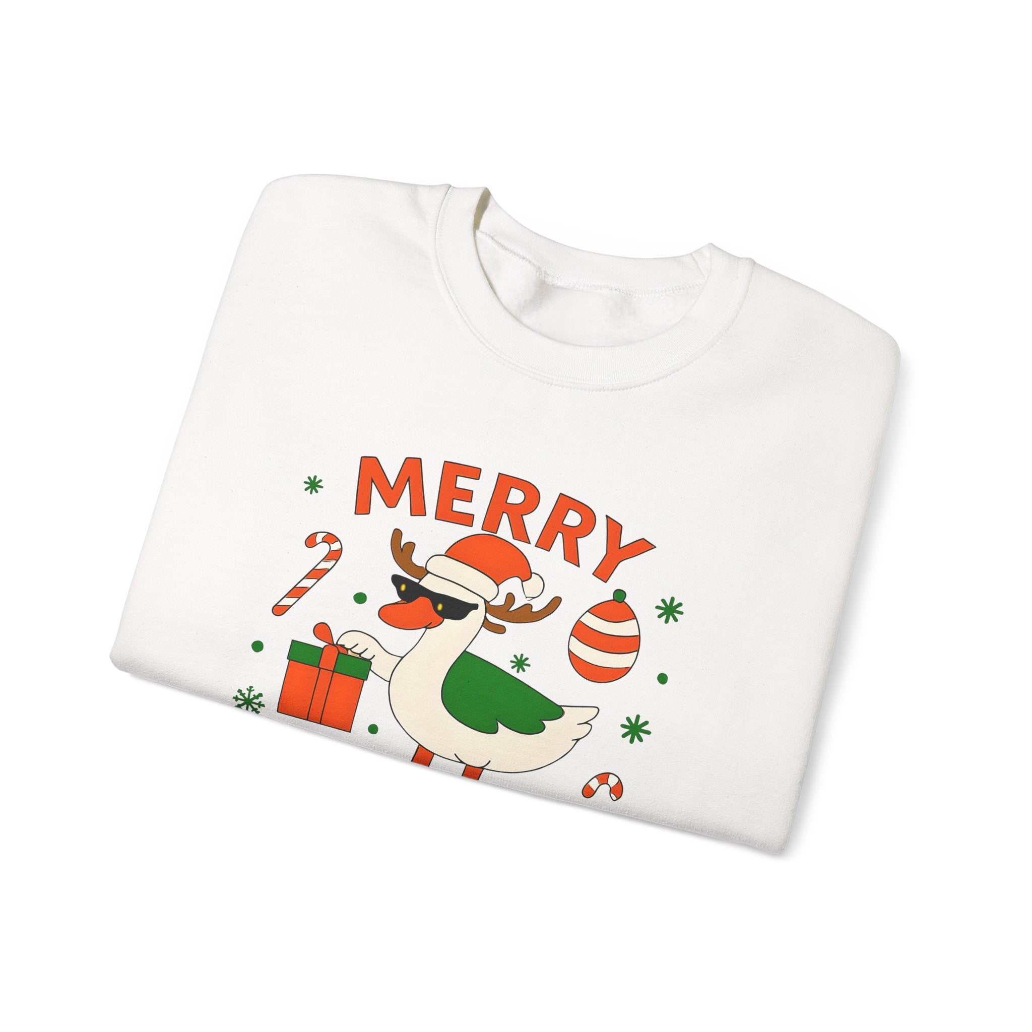 Merry Goosemas Sweatshirt - Cozy Holiday Crewneck, Christmas Gifts, Funny Sweatshirt, Unisex Casual Wear, Winter Fashion
